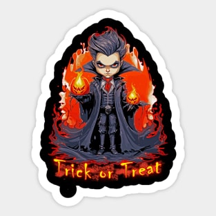 Vampire Trick or Treater Sticker